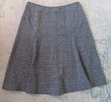 Sag Harbor Petite Women's Knee Length Skirt Size 16P Tweed Pattern Back Zipper