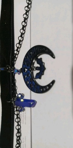 Gargantilla Cinta Negra Collar Bruja Celestial Nuevo Claire's - Imagen 4 de 7