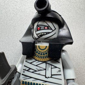 LEGO Pharaoh's Quest Gray Mummy Warrior 1 Minifig pha003 7326 7306 w Sword CMF
