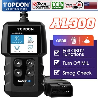  2026 TOPDON AL300 Car OBD2 Fault Code Reader Scanner Engine Diagnostic Tool
