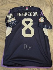 Scotland 2022/23 Home Football Shirt Hand Signed By Callum Mcgregor Player Issue