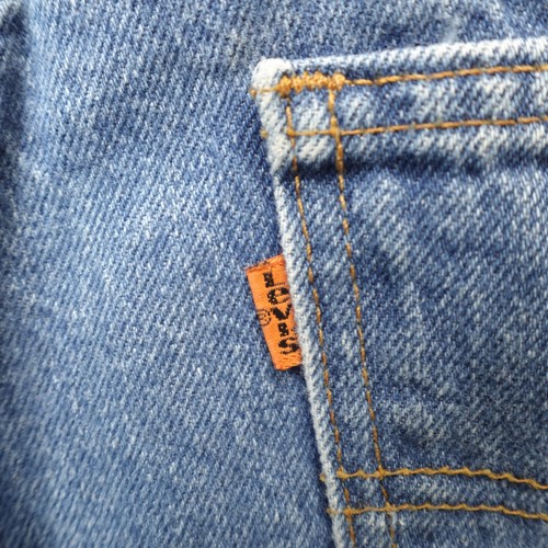 Vintage Levi's 505 Jeans 32 x 32 Blue Zip Fly Orange Tab Made in USA - Picture 16 of 17