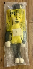 Vintage Planters Mr Peanut Plush Yellow Black Ragdoll 19" NIP Original Bag