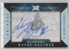 2017 Panini XR Luminous Endorsements 34/99 Wayne Gallman #LE-WG Auto u4w