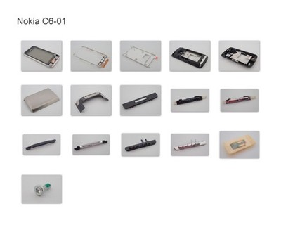 Original Nokia C6-01 Ersatzteile | Cover | Touch | Flex | Antenna | Key NEU