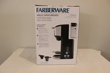 FARBERWARE Single Serve Coffee Brewer MDL 201615 Dual-Function K-CUPS & GROUNDS