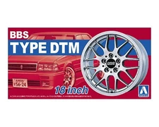 1/24 BBS TYPE DTM 18" Tire Wheel Set Aoshima 52426 Model Car Parts