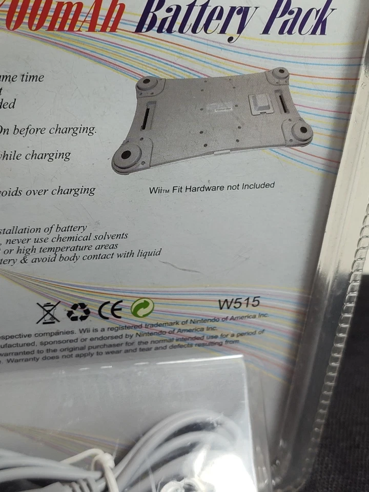 Batería Wii Fit 700mAh HVG2 NUEVA SELLADA Raro Encontrar Foto 4 de 4
