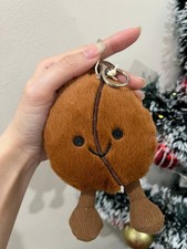 Jellycat Amuseables Coffee Bean Bag Charm Keychain Cute Plush Accessory NWT