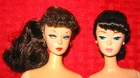 VINTAGE REPRODUCTION 2 BRUNETTE PONYTAIL REPRO BARBIE DOLL LOT!