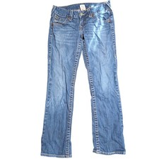 True Religion Billy Size 29 Bootcut Jeans Medium Wash Flap Pocket Made in USA