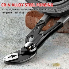 Heavy Duty Quick Pipe Wrenches 7-12 in Universal Adjustable Pliers