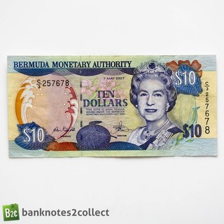 BERMUDA: 1 x 10 Bermuda Dollar 2007 Banknote.