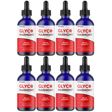 Glyco Harmony Blood Sugar Support Drops Liquid Metabolic Health 8 Bottles 
