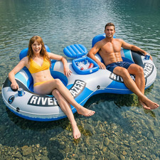 Inflatable River Tube Float - Heavy Duty River Float Pool Floats Lake Premium Wa