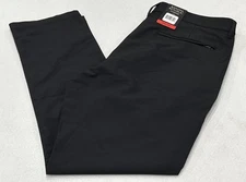 Banana Republic Men's Slim Fit Flat Front Pants, Black, Size 34X30