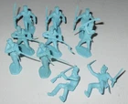 Marx 1950s Battle of the Alamo Powder Blue Shako Hat Mexicans Lot Two