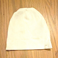 Carter's White Solid Knit Beanie Hat, Unisex Baby 0-3 Months