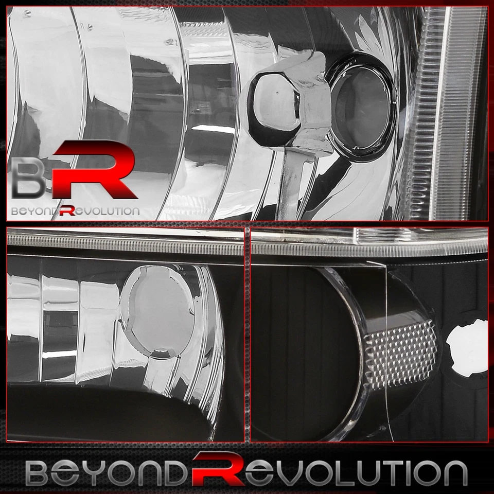 Faros negros de señal clara para 1999-2004 F250-F550 Super Duty Excursion Foto 3 de 4