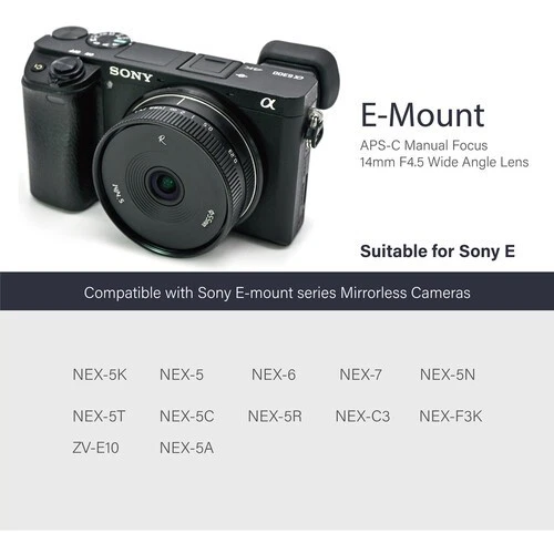 AstrHori 14mm f/4.5 Wide-Angle Fixed Aperture Prime Lens  APS-C for Sony E Mount - Image 4 of 4