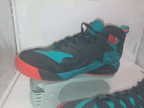 Nike Air Tech Challenge Huarache Black Green Crimson 630957-003 Men’s Size 8 - Picture 4 of 13