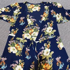 Small/Medium GOLDSPARK  MADE WITH LOVE Flutter Sleeve Hi Low Tie Cover Up Dress