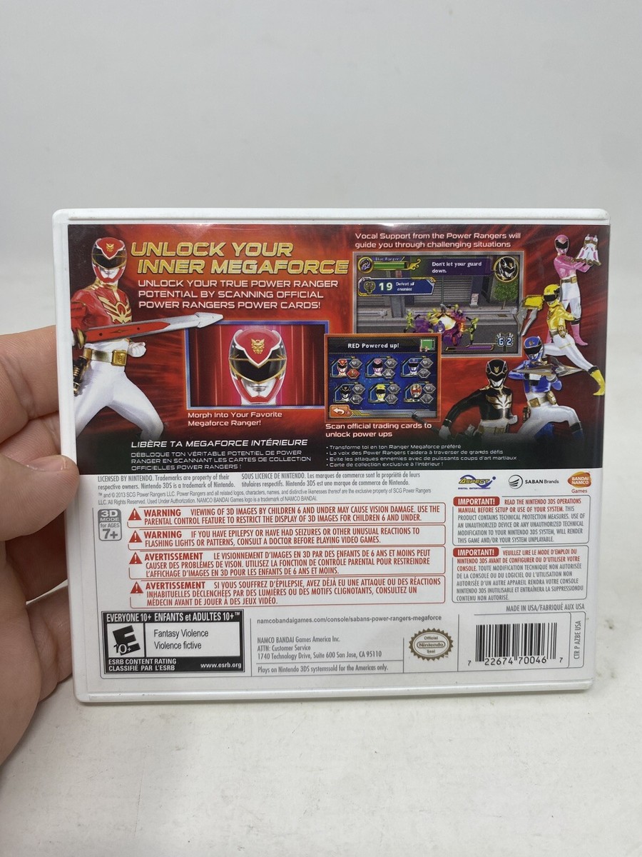 Power Rangers MegaForce【中古美品・3DS北米版】 Power Rangers Megaforce (Nintendo 3DS, 2013) Complete CIB