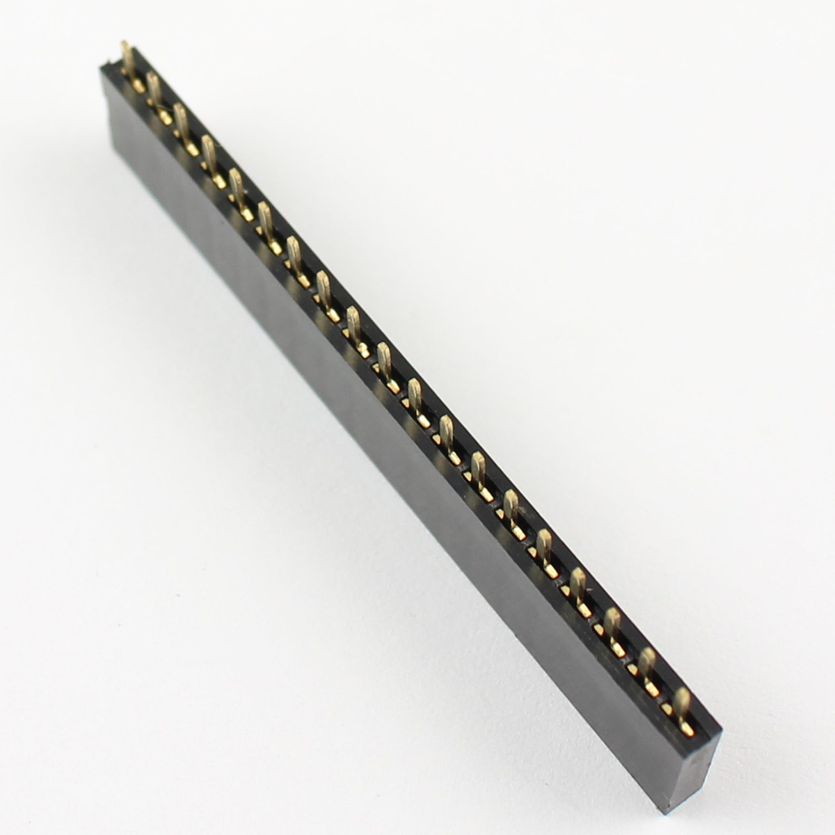100Pcs 2.54mm Pitch 19 Pin Single Row Straight Female Pin Header