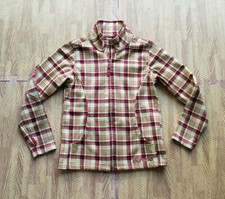 Burton DryRide Yellow / Pink Plaid Full Zip Jacket  Girl's Size Medium M  LS