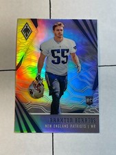 Braxton Berrios 2018 Panini Phoenix Rookie Card RC #187 Patriots