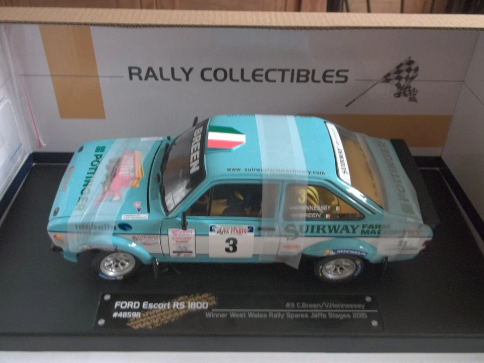 SunStar 4859R - Ford Escort RS1800 - #3 C. Breen - West Wales Rally 2015 - 1/18 - Image 2 of 4