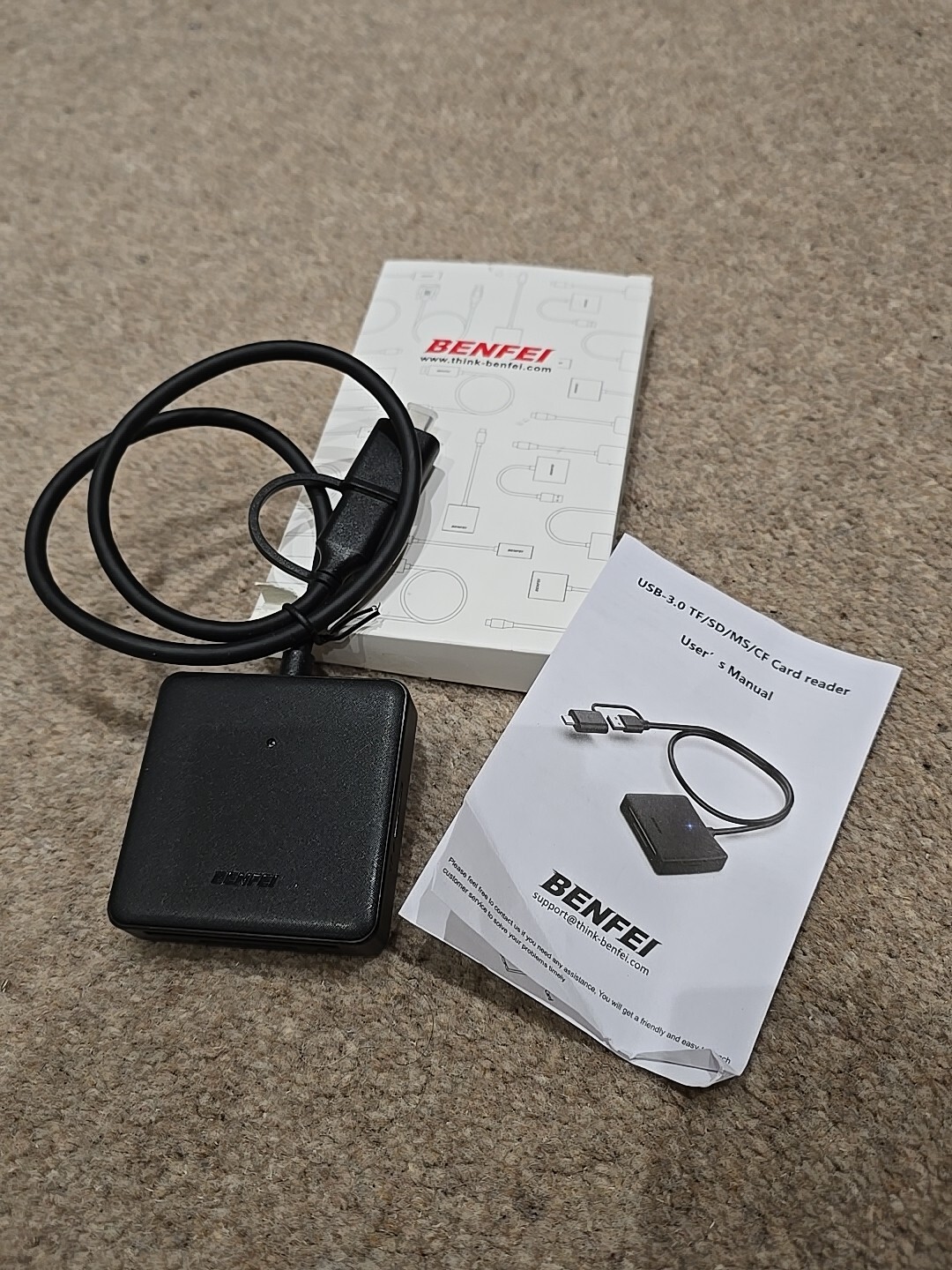 Memory Card Reader, BENFEI 4In1 USB 3.0 USB-C to Micro SD