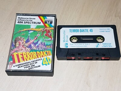 Terror Daktill 4D Sinclair 48K Spectrum Tested Working Boxed Complete 