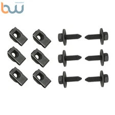 12× Leaf Spring Bracket Mounting Kit Bolts J-Clips For 1967-1981 Camaro Nova Eye