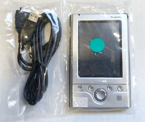 Toshiba Pocket PC e335 Microsoft PDA Silver Organizer Color Display - Picture 1 of 3