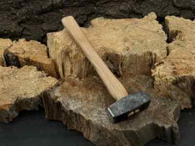 Forged Blacksmith's Hammer. Forge Equipment. Carbon iron. Professional Blacksmi