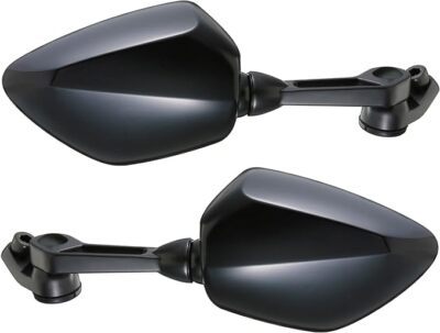 1 pair] TANAX AOS-104-BB Motorcycle Aluminum Mirror set of L/R