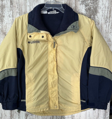 VTG Columbia Women s Size M Yellow/Navy 3 in 1 Winter Ski Jacket ''Bugaboo'' Coat