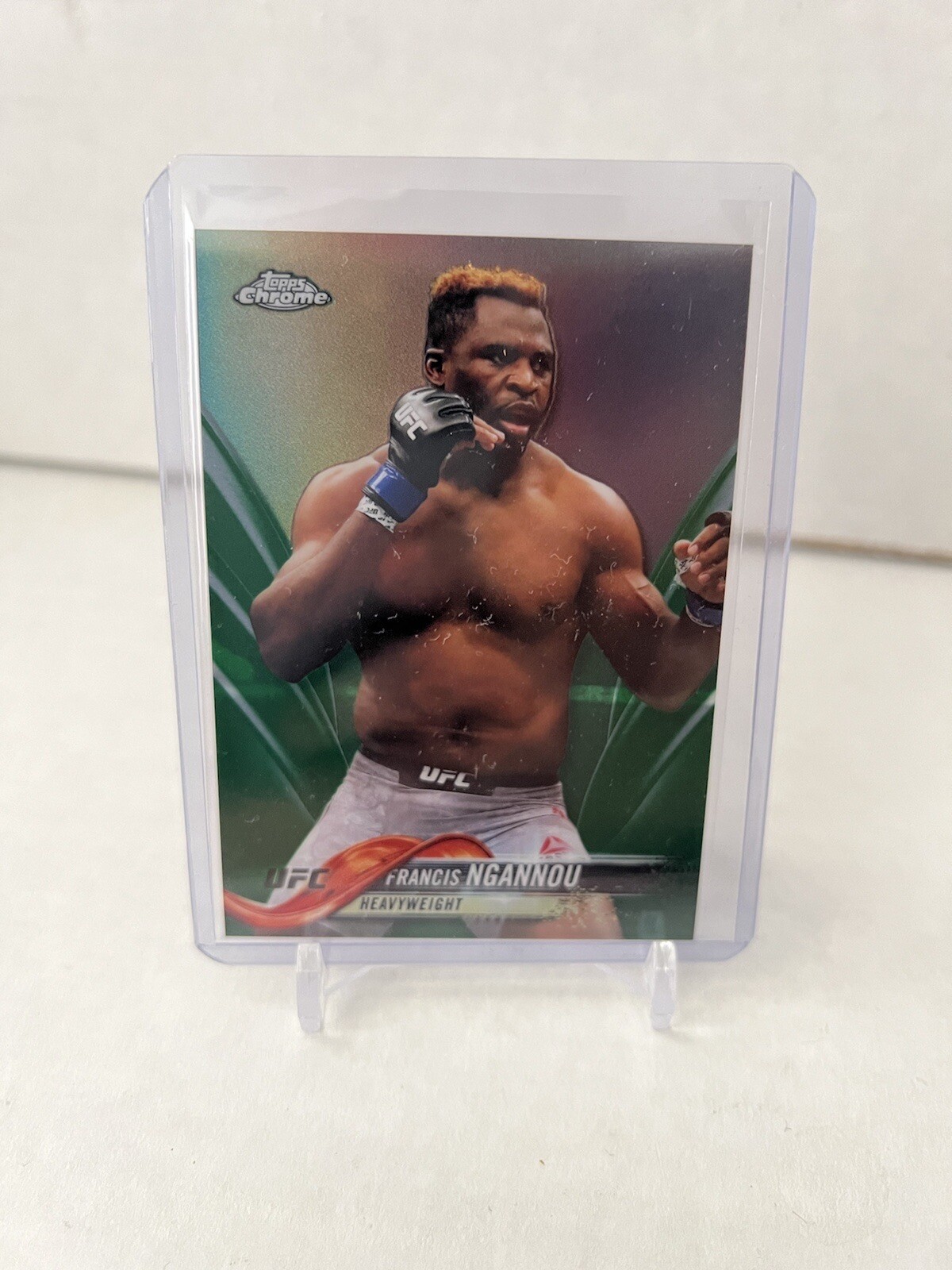 2018 Topps Chrome UFC Francis Ngannou Green /99