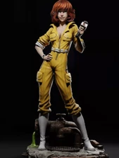 April ONeil Full Resin Figure Model Kit 1/24 Scale 75mm Unpainted Unassembled