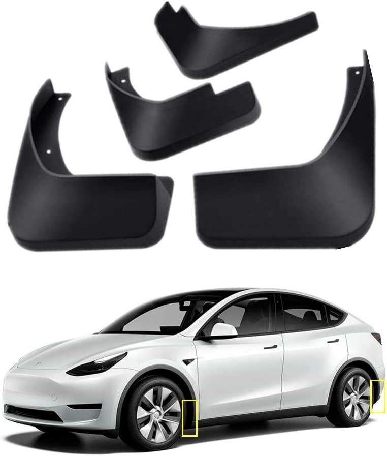Mud Flaps Kit for Tesla Model Y 2020 2021 2022 2023 Mud Splash Guard Fender-image