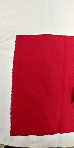 Felt possibly wool remnant new, deep red 116cm wide x 28cm deep Craft patchwork - Picture 2 of 4