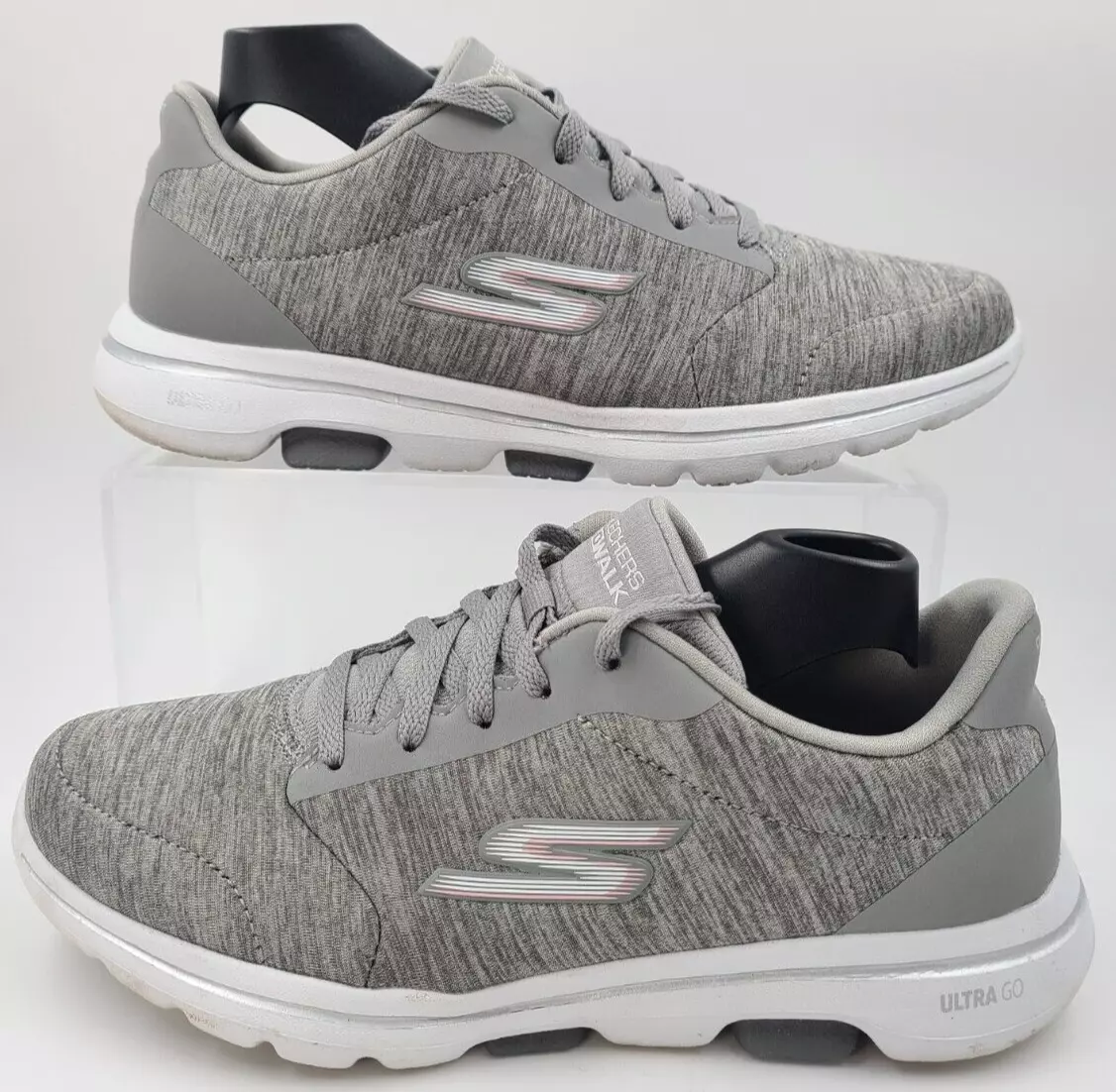SKECHERS GO WALK ULTRA GO GRAY RUNNING WALKING SHOES SNEAKERS Women s SIZE 7