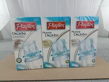 3x Playtex Baby Nurser Drop-Ins Bottle Liners 8-10 oz 50 Count - Sealed