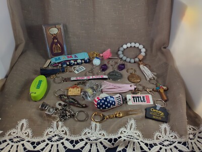 Junk Drawer Lot 20 Key Chains Rolfs Honduras Philippines Calypso Modela Boeing 