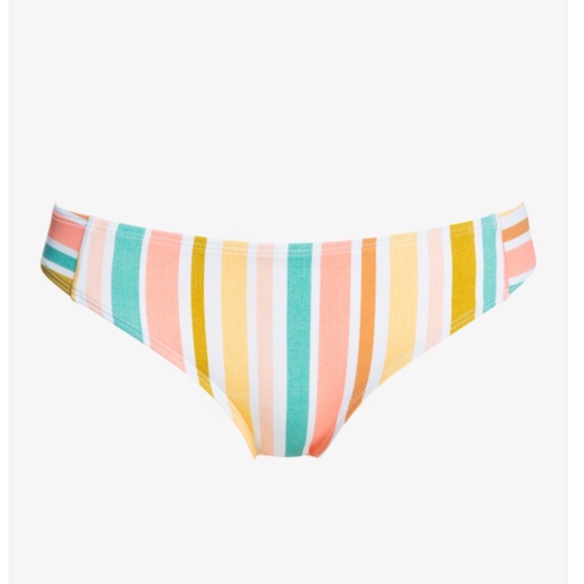 Roxy Women's Printed Beach Classics Cheeky Bikini Bottoms Stripe Size XXL NWT