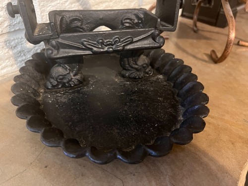 Rare Antique cast iron boot jack Black Americana Boot Scraper - 第 5/9 張圖片