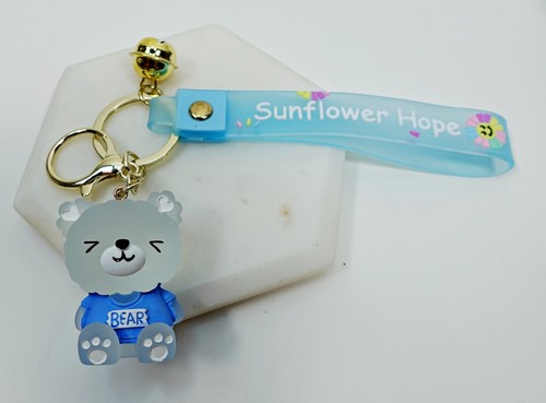 Teddy Bear Keychain Bear Keyrings Bag Tags Backpack Clips Phone Key Rings Cute - Picture 3 of 8