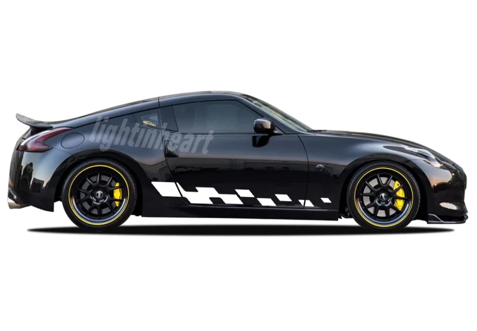 Graphics Car Side Sticker For Nissan 350Z 370Z Z33 Z34 Racing Sport Stripe Decal — 第 2/4 张图片