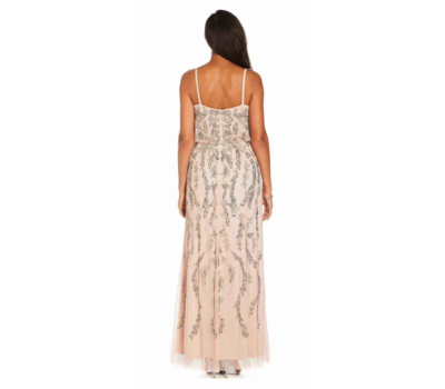Adrianna Papell Women's Blush Floral Beaded Blouson Gown Size 8 $349 NWT | eBay Adrianna Papell Women's Blush Floral Beaded Blouson Gown Size 8 $349 NWT | eBay